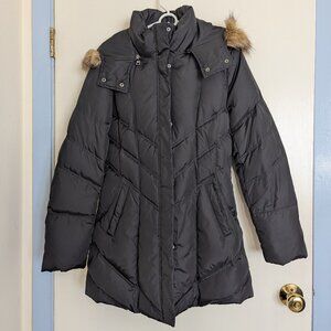 Marc New York by Andrew Mark black down jacket, detachable hood, size M, NWT